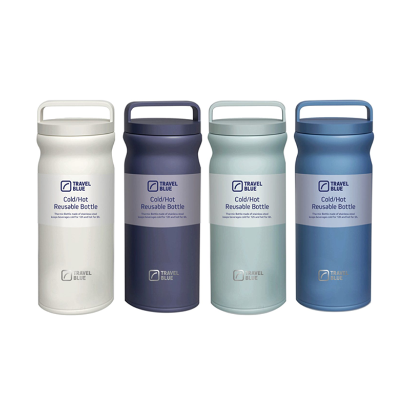 500ml Travel Blue Reusable Water Bottle