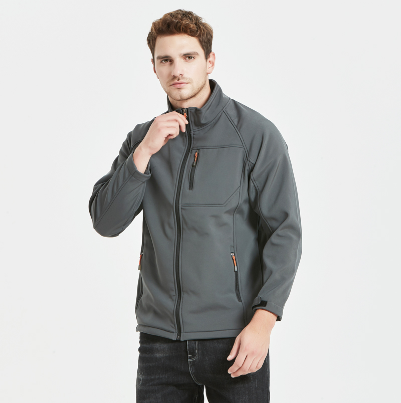 Standing Collar Single Layer Soft Shell Jacket